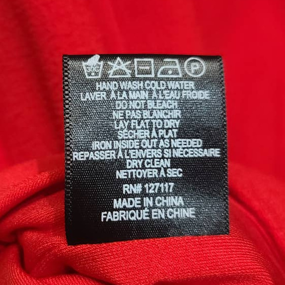 Badgley Mischka Red Long Sleeve Dress - Picture 6 of 6